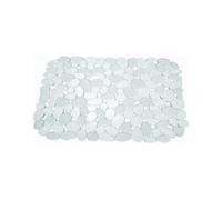iDesign 60660 Pebblz Dish Anti-Slip Sink Draining Board Mat, Plastic, Clear, Large