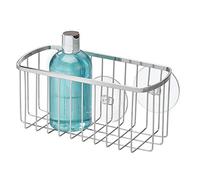 iDesign 69002 Suction Rectangular Basket, Silver