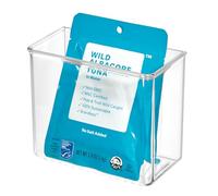 iDesign Affixx Peel and Stick Adhesive Kitchen Organizer Strong Hold, Clear, Medium
