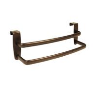 iDesign Axis Over-the-Cabinet Kitchen Dish Towel Bar Rack - 9", Bronze