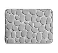 iDesign Basic Shower Mat, Essential Non-Slip Bath Mat Suitable for All Showers in Your House, Made of Durable Plastic, Grey