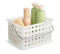 iDesign Basic Storage Basket, Small DVD Plastic Box Suitable for the Bathroom and Kitchen, Clear