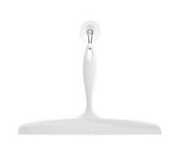 iDesign Bathroom Plastic Shower Wall Hook-White Clara Squeegee