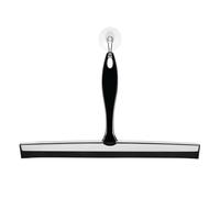 iDesign Bathroom Shower Wall Hook-Black/Chrome Zia Squeegee
