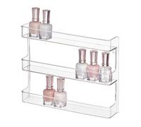 iDesign Clarity Wall Mount Nail Polish Rack, Bronze, 1 Count (Pack of 1)