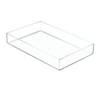 iDesign Clear Drawer Organizer, Plastic Tray for Makeup Storage on Bathroom