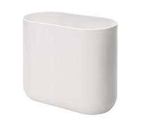 Idesign Compact Bathroom Bin, Slim Plastic For Bedroom Or Office Waste, Durable With Sl nd Elegant Design, White, 26.8 Cm X
