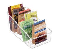 iDesign Divided Storage Container, Fridge Organiser, BPA-free Clear Drawer Organizer for Kitchen, Fridge and Refrigerator, Practical Organization for Kitchen