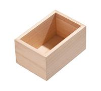 iDesign EcoWood Drawer Organiser, Paulownia Wood Kitchen Drawer Storage Insert, Kitchen Drawer Organiser for Cutlery and Utensils, Beige, 12.7x8.5x6.9cm