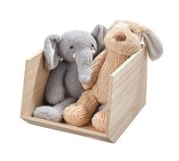 iDesign EcoWood Kitchen Storage Box with Open Front, Kitchen Container Made from Eco-Friendly Paulownia Wood for Kitchens, Bathrooms and More, Beige, 25.40/29.11/20.73 cm