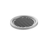 iDesign Brushed Stainless Steel Linea Coasters, Set of 4, Grey