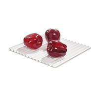 iDesign iD Fresh Produce, Suitable for Fruit and Veg, TPE Mat for Fridges, BPA-Free Flexible Kitchen Storage, White, 30.48/30.48/0.76 cm