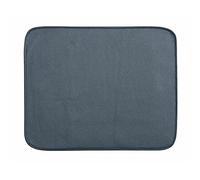iDesign iDry Dish Drainer Mat, Large Quick-Drying Draining Board Mat, Made of Polyester, Pewter/Ivory