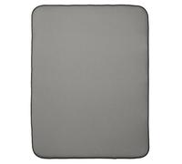 iDesign iDry Thick Dish Drainer Mat, Extra-Large Quick-Drying Draining Board Mat, Made of Polyester, Black/White