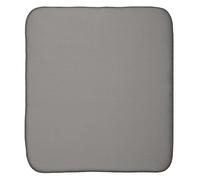 iDesign iDry Thick Dish Drainer Mat, Large Quick-Drying Draining Board Mat, Made of Polyester, Pewter/Ivory
