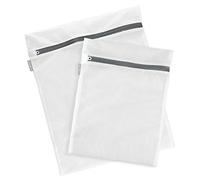 iDesign Laundry Bags for Delicates in-Wash Cleaning-Bras, Underwear, Medium/Large, Mesh, White, 40.6 x 0.25 x 50.8 cm, Set of 2