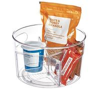 iDesign Linus BPA-Free Plastic Turntable Organizer with Removable Dividers, Spinner