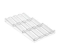iDesign Linus Spice Rack, Drawer Organizer For Kitchen Storage - Clear,20.42 x 39.5 x 2.95 cm