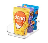 iDesign Linus Storage Boxes, Large Kitchen Storage Tray, Made of Shatter-Proof Plastic, Clear