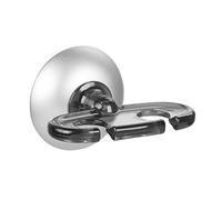 iDesign Metro Ultra Power Lock Suction Rustproof Aluminum Toothbrush Holder For Bathroom, Smoke/Silver