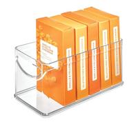iDesign Recycled Plastic Cabinet and Pantry Storage Bin with Integrated Handles - 10” x 4.25” x 5”, Clear Bin