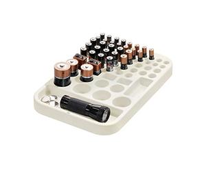 iDesign Recycled Plastic Divided Organizer, Battery Insert