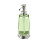 iDesign Refillable Liquid Soap Dispenser for Bathroom or Kitchen Countertop - Clear/Brushed