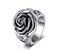 IDesign Rose Ring Retro Grunge Y2k Vintage Flower Ring For Women Mens, Copper, copper