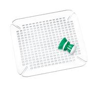 iDesign Sink Protector Mat for Sinks, Practical Drainer Mat for Kitchen Sink, Made of Durable Plastic, Clear