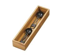 iDesign Small Acacia Wood Drawer Organizer - Kitchen Drawer Organizer and Storage - Natural