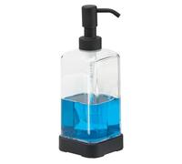 iDesign Soap Dispenser, Clear/Matte Black