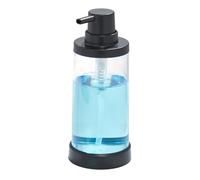 iDesign Soap Dispenser Pump 3.3" x 3.3" x 7.7, Clear & Black