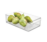 iDesign Stackable Fridge Storage Bin, Clear