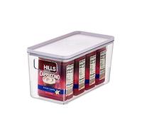 iDesign Storage Box with Handles, Storage Box with Lid, Versatile as Kitchen Storage or Bathroom Organiser, Made of Recycled Plastic, Purple