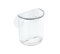 iDesign Suction Toothbrush Holder , Plastic Storage Organiser with Suction Cups for Bath & Shower, 20400