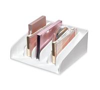 iDesign The Sarah Tanno Collection Silicone Makeup Palette Holder and Cosmetic Organizer, White