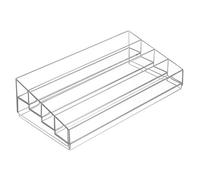 iDesign Tiered Cosmetics & Nail Polish Organizer, The Clarity Collection - 13” x 6.5” 3.46”, Clear