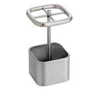 iDesign Toothbrush Stand, TB Holder, Brushed Stainless Steel