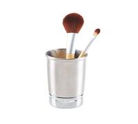 iDesign York Metal Toothbrush Holder/Stand for the Bathroom, Made of Stainless Steel, Split Finish