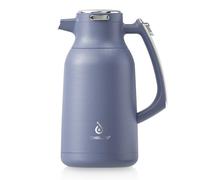 IDEUS Insulated Coffee Jug 2l, Double Wall Vacuum Stainless Steel Water Pitcher Milk Carafe Thermal Teapot Beverage Dispenser Thermo (Ocean Blue)