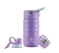 IDEUS Kids Water Bottle 360ml/12oz, Stainless Steel Insulated Water Bottle for Kids, Toddler Cups with Straws Leakproof, Vacuum Double Wall Flask, Kids Water Bottles for School Boys Girls with 2 Lids