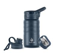 IDEUS Kids Water Bottle 360ml/12oz, Stainless Steel Insulated Water Bottle for Kids, Toddler Cups with Straws Leakproof, Vacuum Double Wall Flask, Kids Water Bottles for School Boys Girls with 2 Lids