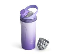 IDEUS Protein Shaker Bottle 710ml/24oz, Insulated Stainless Steel Shaker Bottle with Silent Tritan Ball Portable Pre Workout Shaker Cups for Protein Shakes, Smoothies, Cocktails oz