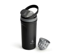 IDEUS Protein Shaker Bottle 710ml/24oz, Insulated Stainless Steel Shaker Bottle with Silent Tritan Ball Portable Pre Workout Shaker Cups for Protein Shakes, Smoothies, Cocktails oz