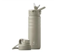IDEUS Vacuum Insulated Water Bottle, Stainless Steel Double Wall Flask Metal Sports Canteen with Leak-Proof Screw Cap (Celadon, 24oz (710ml))
