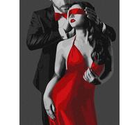 Ideyka The Colour of Passion Paint by Numbers for Adults, Easy Acrylic Painting by Numbers for Adults, with Frame, DIY as a Gift, 40 x 50 cm