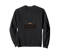 IDF Defend the Holy Land Patriotic Support Israel Sweatshirt, Adult Unisex, Black, XL