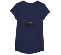 IDF Defend The Holy Land Patriotic Support Israel T-Shirt, Girls, Navy, Large
