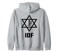 IDF Israel Defense Forces Star of David Military Zip Hoodie