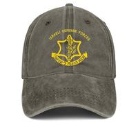 IDF Israeli Defense Force Hat Men Women Trucker Hats Adjustable Snapback Baseball Cap Cool Dad Hat Gifts, Brown-3, One size